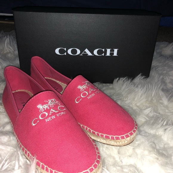 Coach Shoes - 🎉HOST PICK🎉NIB Pink Rhoda Espadrille Canvas